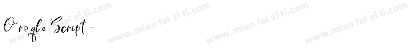 Oroqle Script字体转换